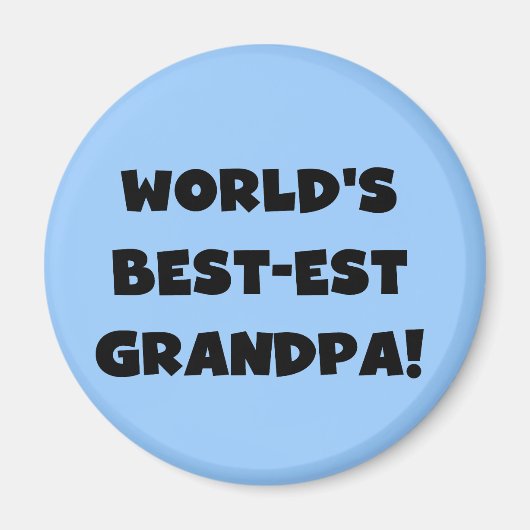 Aimant Texte noir ou blanc de grand-papa du Meilleur-est (Devant)