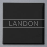 Texte personnalisable | Gras moderne noir et gris