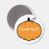 Aimant Texte personnalisé du dessin Citrouille de saison  (Recto/Verso)