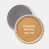 Aimant Texte personnalisé du secteur citrouille (Recto/Verso)