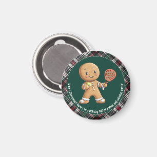Aimant 🎾🎄Texte personnalisé, Noël sous le signe du Pade