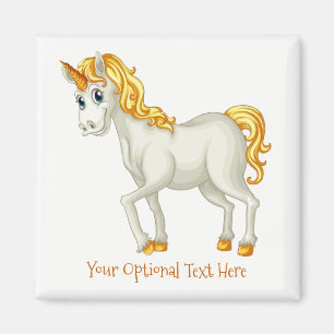 Aimant texte personnalisé Unicorne