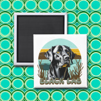 Texte Vintage Black Labrador Retriever