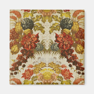 Aimant Textile avec un motif floral de répétition