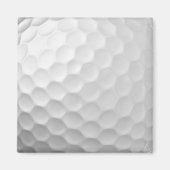 Aimant Texture de balle de golf blanche gaufree (Devant)