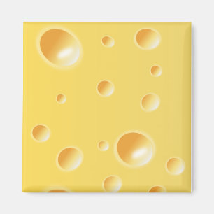 Aimant Texture de fromage suisse jaune
