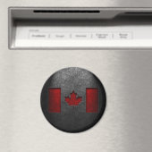 Aimant Texture de la pierre du drapeau canadien (In Situ (Lave-vaisselle))