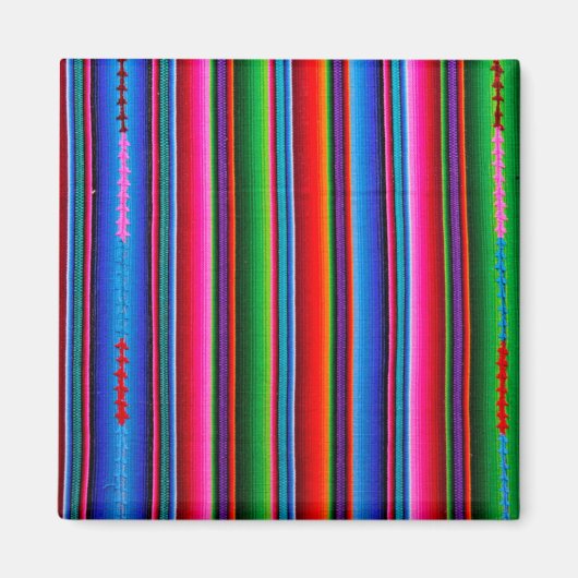 Aimant Texture De Tissu Mexicain (Devant)