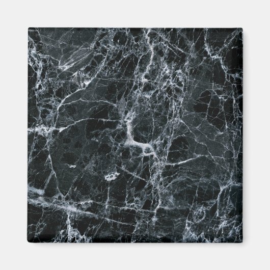 Aimant Texture en marbre noir (Devant)