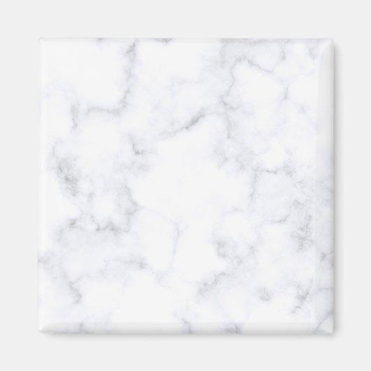 Aimant Texture Marbre blanc (Devant)