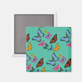 Aimant Texture motif papillon (Recto/Verso)