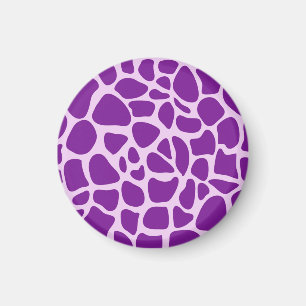 Aimant Texture violette de la peau de girafe