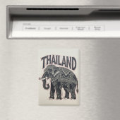 Aimant Thaïlande - Bloc d'éléphants (In Situ (Lave-vaisselle))