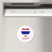 Aimant Thailande - Coeur du drapeau (In Situ (Lave-vaisselle))