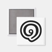 Aimant Thailande Numéro 1 / Un / ๑ (Nueng) Langue thaïe (Recto/Verso)