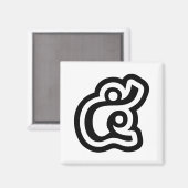 Aimant Thaïlande Numéro 5 / Cinq / ๕ (Haa/Ha) Écriture th (Recto/Verso)