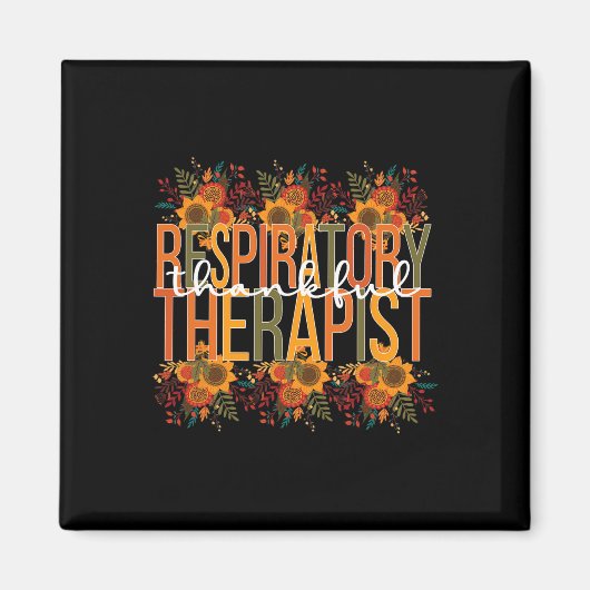 Aimant Thankful Respiratory Therapist Thanksgiving (Devant)