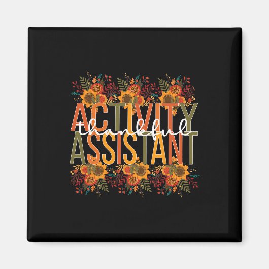 Aimant Thanksgiving Assistant Activité (Devant)