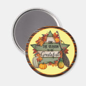Aimant Thanksgiving Collection d'automne tendance (Recto/Verso)