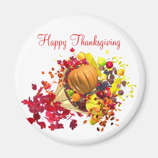 Aimant Thanksgiving Cornucopia (Devant)