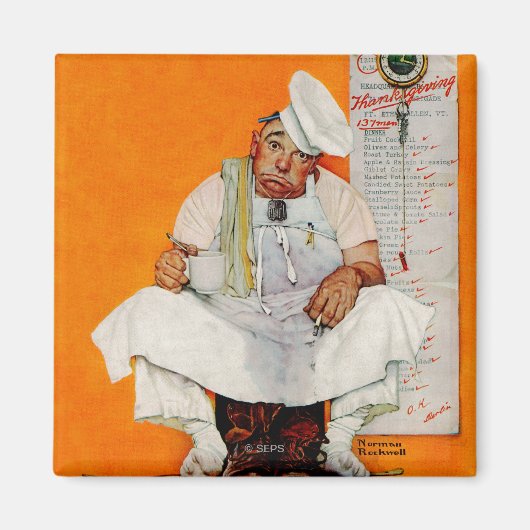 Aimant Thanksgiving Day Blues (Devant)