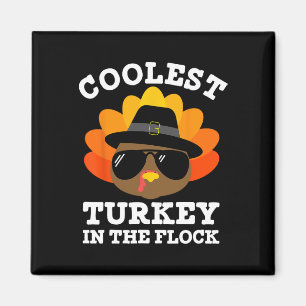 Aimant Thanksgiving for Men Boys Toddler Kids Coolest Tu