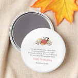 Aimant Thanksgiving Poem Pays Russe Citrouille Bouquet<br><div class="desc">Un extrait de la "Prière d'Action de grâce" de Ralph Waldo Emerson Pour chaque nouveau matin avec sa lumière, Pour le repos et l'abri de la nuit, Pour la santé et la nourriture, Pour l'amour et les amis, Pour tout ce que Ta bonté envoie. Bon thanksgiving. Disponible ici : http://www.zazzle.com/store/selectpartysupplies...</div>
