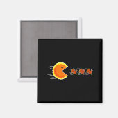 Aimant Thanksgiving Pumpkin E Chasing Turkey Gamer Men Wo (Recto/Verso)