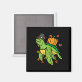Aimant Thanksgiving Sea Turtle Cute Tortoise Fall Men Wad (Recto/Verso)