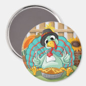 Aimant Thanksgiving Turquie (Recto/Verso)