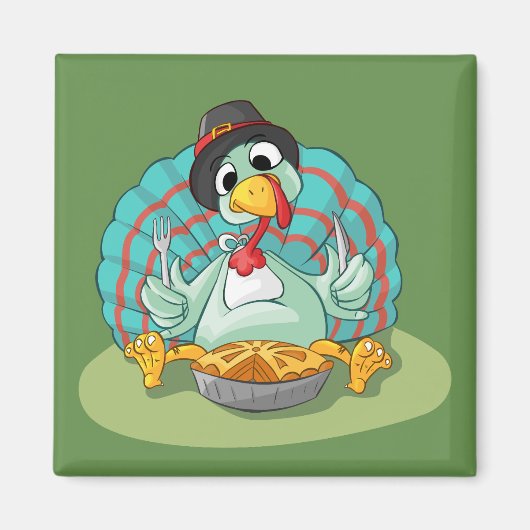 Aimant Thanksgiving Turquie (Devant)