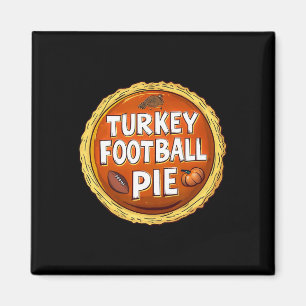 Aimant Thanksgiving Turquie Football Citrouille Pie Food