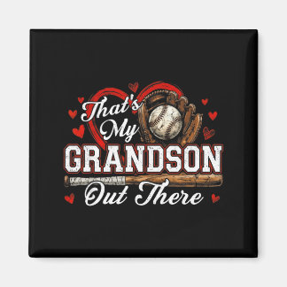 Aimant That's grandson out there women baseball grandma