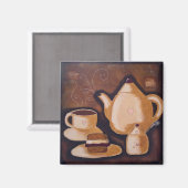 Aimant Thé à la crème (Recto/Verso)