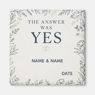 Aimant The Answer Was Yes Romantic Marriage Proposal