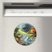 Aimant The attack of the Colossus mutant veggie round lar (In Situ (Lave-vaisselle))