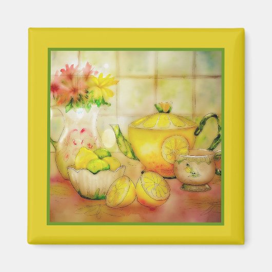 Aimant thé au citron (Devant)