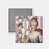 Aimant Thé au Petit Trianon - rose (Recto/Verso)
