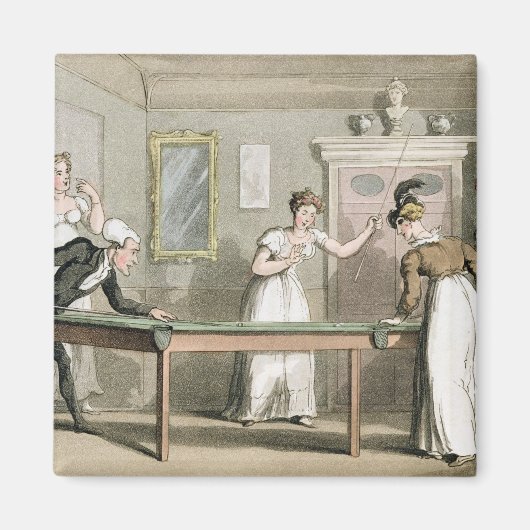 Aimant The Billiard Table, de "The Tour of Dr Syntax in (Devant)