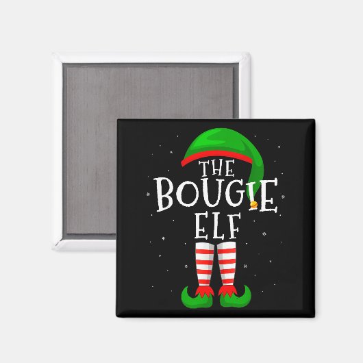 Aimant The Bougie Elf Funny Matching Family Group Christm (Recto/Verso)