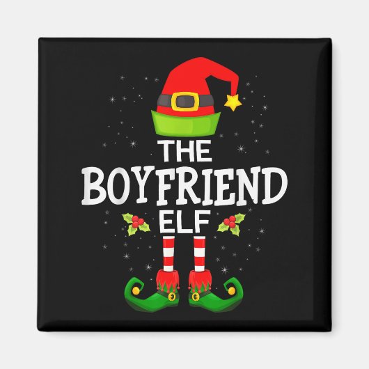 Aimant The Boyfriend Elf Christmas Family Matching Pajama (Devant)