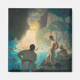 Aimant The Burning of the Bounty, 1940 par N. C. Wyeth