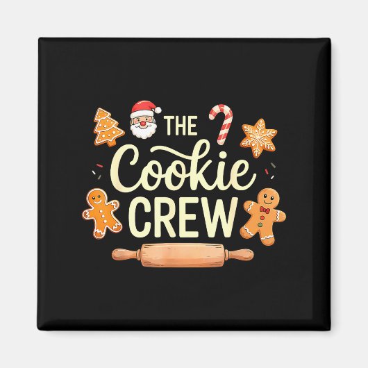 Aimant The Cookie Crew Christmas Baking Cookie Lover  (Devant)