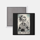 Aimant The Crocheter Tarot Card Funny Yarn Design (Recto/Verso)
