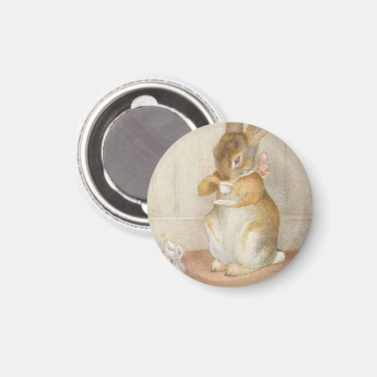 Aimant Thé de lapin - Beatrix Potter (Recto/Verso)