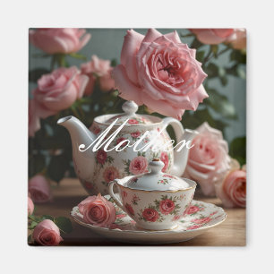 Aimant Thé de rose de chou rose 