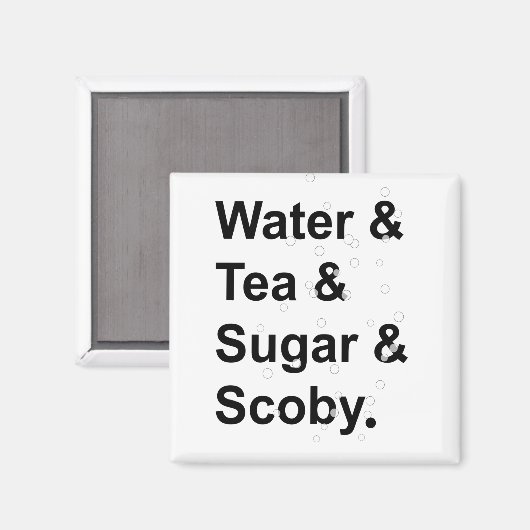 Aimant Thé d'eau Scoby (Recto/Verso)