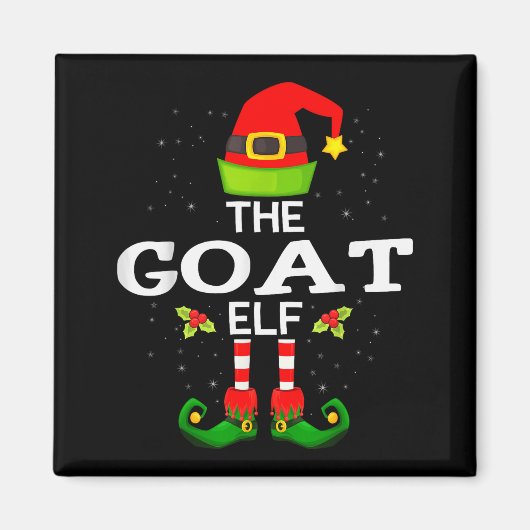 Aimant The Goat Elf Christmas Family Matching Pajama (Devant)