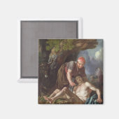 Aimant The Good Samaritan, c.1751-52 (huile sur toile) (Recto/Verso)