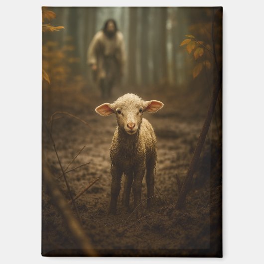 Aimant The Good Shepherd and the Lost Lamb – Jesus & Lamb (Recto)